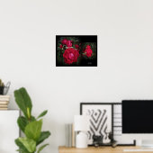 Double Knockout Red Shrub Roos Wall Art beroemd ge Poster (Thuiskantoor)
