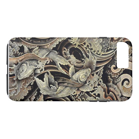 Double Koi Case-Mate iPhone Case (Achterkant (Horizontaal))