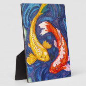 Double Koi Fish Fotoplaat (Zijkant)
