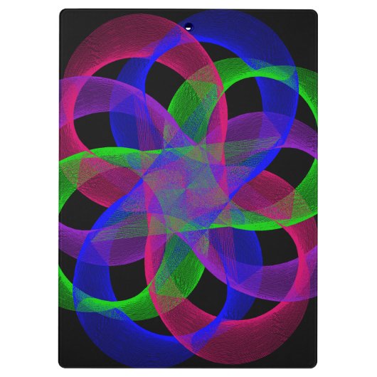 Double Loop Mesh Geometric Clipboard Klembord (Achterkant)