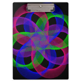 Double Loop Mesh Geometric Clipboard Klembord (Voorkant)