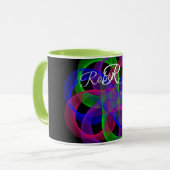 Double Loop Mesh Geometric Coffee Mug Mok (Voorkant links)