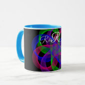 Double Loop Mesh Geometric Coffee Mug Mok (Voorkant links)