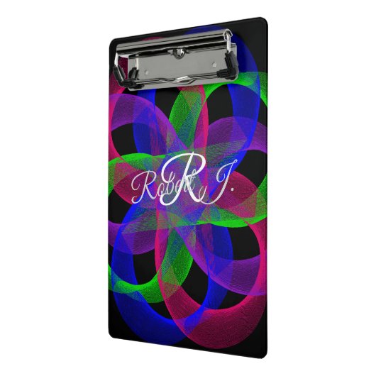 Double Loop Mesh Geometric Mini Clipboard Klembord (Angled2)