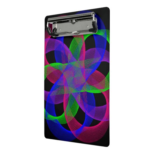 Double Loop Mesh Geometric Mini Clipboard Klembord (Angled2)