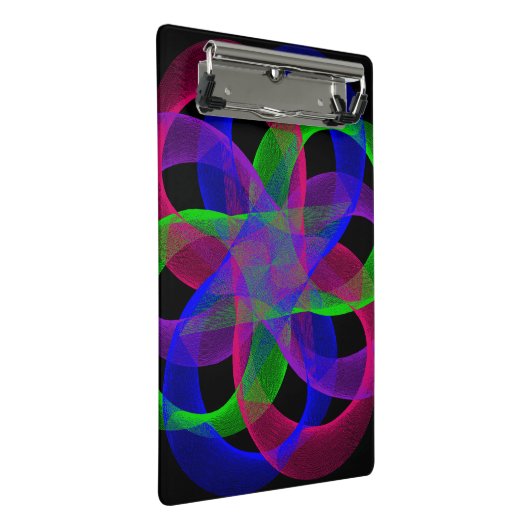 Double Loop Mesh Geometric Mini Clipboard Klembord (Schuin)