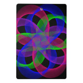 Double Loop Mesh Geometric Mini Clipboard Mini Klembord (Achterkant)