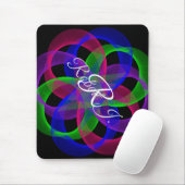 Double Loop Mesh Geometric Mouse Pad Muismat (Met muis)