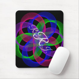 Double Loop Mesh Geometric Mouse Pad Muismat