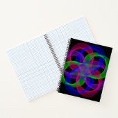 Double Loop Mesh Geometric Spiral Notebook Notitieboek (Binnen)