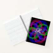 Double Loop Mesh Geometric Spiral Notebook Notitieboek (Binnen)