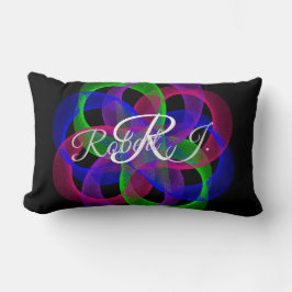 Double Loop Mesh Geometric Throw Pillow Kussen