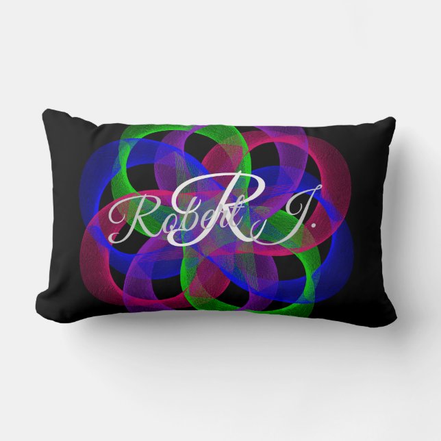 Double Loop Mesh Geometric Throw Pillow Kussen (Voorkant)