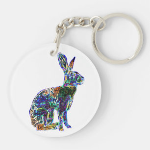Double Lucky Hare   feng shui sleutelhanger