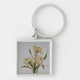 Double Narcissi Bouquet Floral Art Sleutelhanger