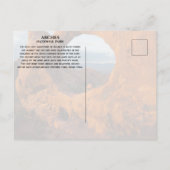 Double O Arch, Arches National Park, Utah Briefkaart (Achterkant)