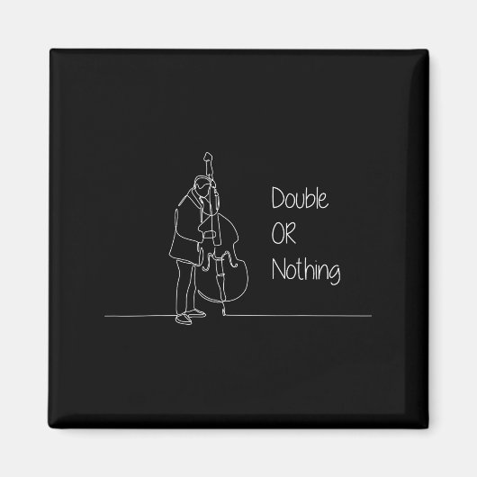 Double Or Nothing Funny Double B Pun Standup Bist Magneet (Voorkant)