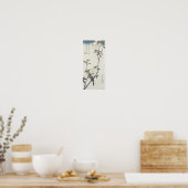 Double Petaled Cherry Blossom, Hiroshige, 1830 Poster (Keuken)