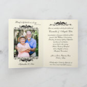Double Photo 50th Jubileum Invitation Card (Binnen)