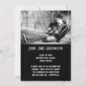 Double Photo Boy Sons Graduparty Kaart (Achterkant)