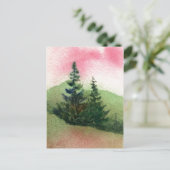 "Double Pines" Briefkaart voor landwegen (Staand voorkant)
