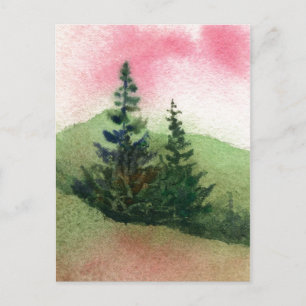 "Double Pines" Briefkaart voor landwegen