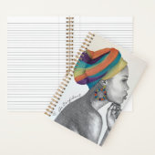 Double Queens Aangepaste Spiraal Notebook (5.5x8.5 Notitieboek (Binnen)