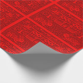 Double Rabbit papieren Chinese nieuwjaars WP Cadeaupapier (Hoek)