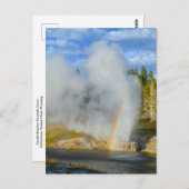 Double Rainbow at Riverside Geyser, Yellowstone Briefkaart (Voorkant / Achterkant)