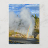 Double Rainbow at Riverside Geyser, Yellowstone Briefkaart (Voorkant)