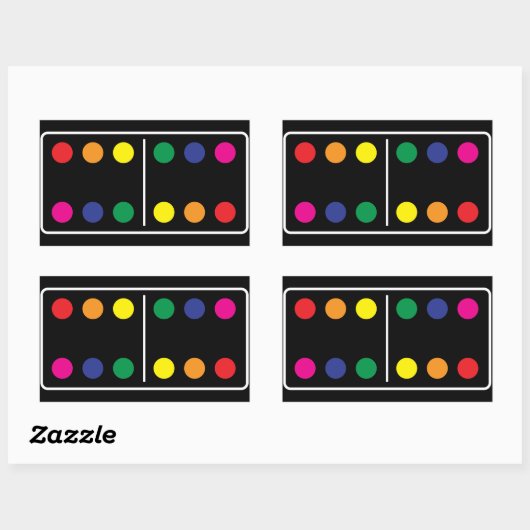 Double Rainbow Domino Sticker (Vel)