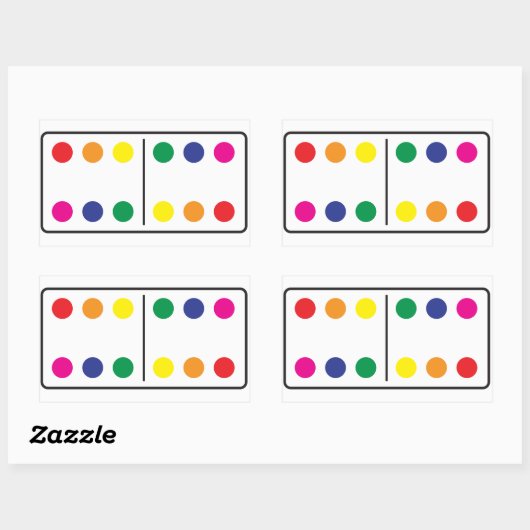 Double Rainbow Domino Sticker (Vel)