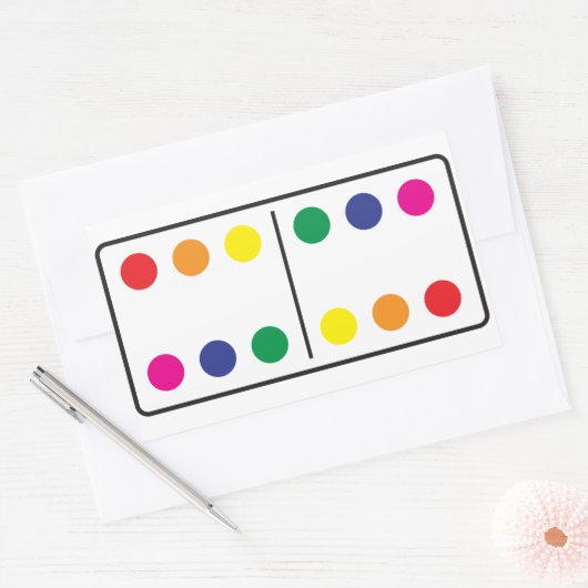 Double Rainbow Domino Sticker (Envelop)