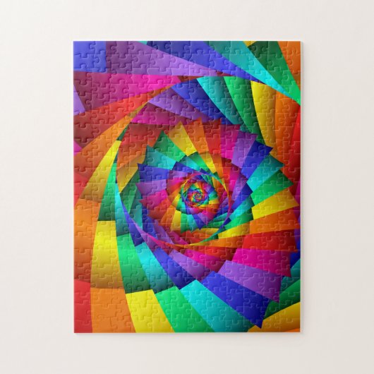 Double Rainbow Spiral Puzzle Legpuzzel (Verticaal)