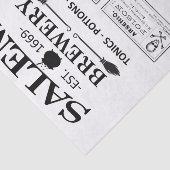 Double Salem Brewery Tissue Paper Tissuepapier (Detail)