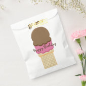 Double Scoop Ice Cream Cone Verjaardag Favor Tasse Bedankzakje (Gezegeld)