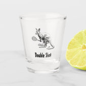 Double Shot Kangaroo Tennis Glas (Voorkant)