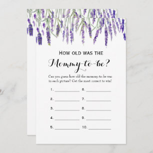 Double Side-2 Baby shower games — Hoe oud   Advies Kaart