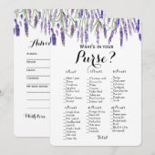 Double Side - 2 Bruidsfeest Spellen Tas | Wensen Kaart (Voorkant / Achterkant)