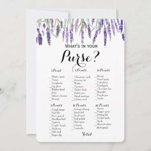 Double Side - 2 Bruidsfeest Spellen Tas | Wensen Kaart (Voorkant)