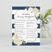 Double Side Baby shower Games - Advies | Wie weet Kaart (Staand voorkant)