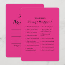 Double Side Baby shower Spelletjes - Advies | Wie 