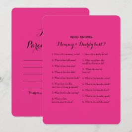 Double Side Baby shower Spelletjes - Advies | Wie  Kaart