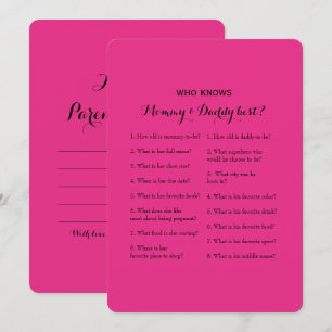 Double Side Baby shower Spelletjes - Advies   Wie  Kaart