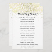 Double Side Gold Confetti Vrijgezellenfeest games (Voorkant / Achterkant)