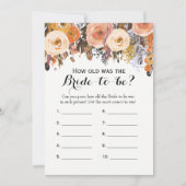 Double Side Herfst Bloemen Vrijgezellenfeest Spell Kaart (Voorkant)