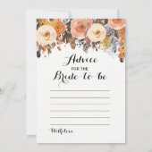 Double Side Herfst Bloemen Vrijgezellenfeest Spell Kaart (Achterkant)