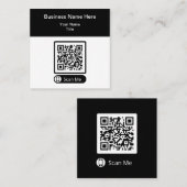 Double Side QR Code Promotional Business Cards  Vierkante Visitekaartje (Voorkant / Achterkant)