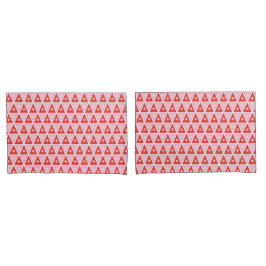 Double-side Retro Pink & Red Christmas Kussensloop