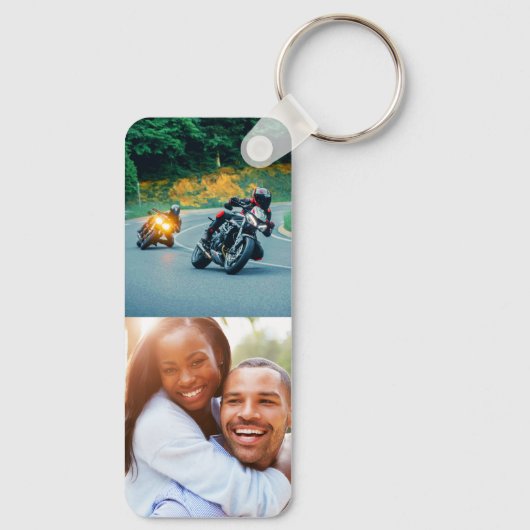 Double Sided 4 Photo Sleutelhanger (Achterkant)